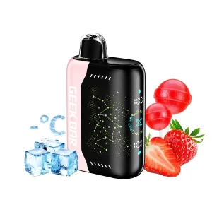 Strawberry B Pop GEEK BAR Pulse X 25K Disposable Vape